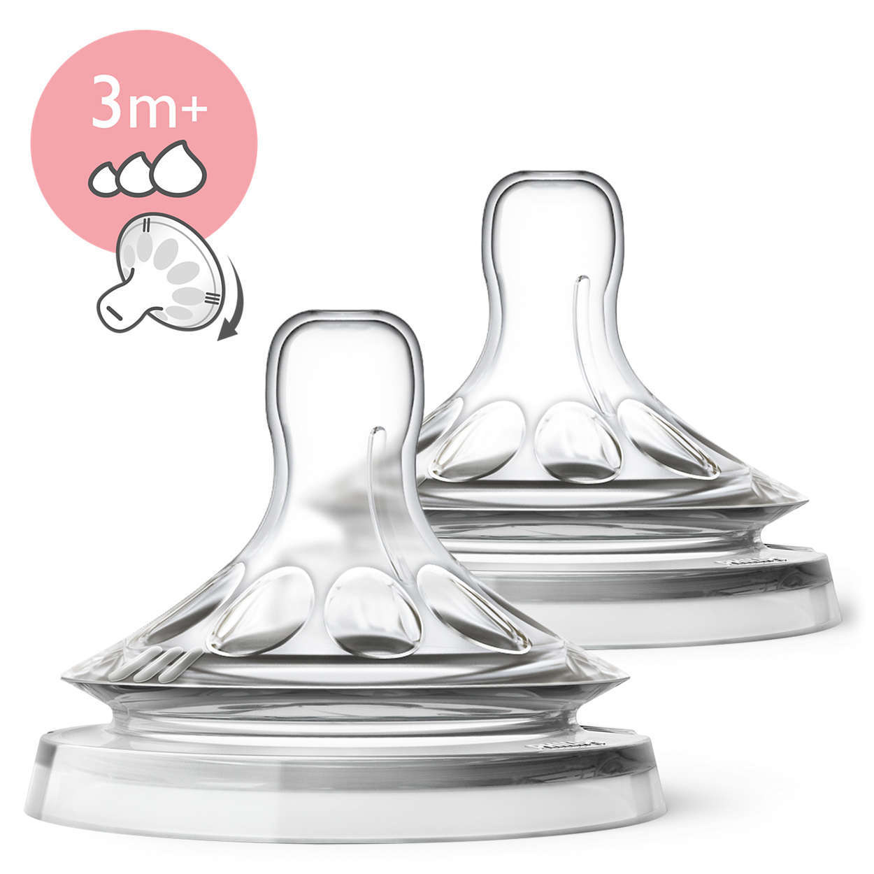 Avent: Natural Teat Variable Flow (2 Pack)