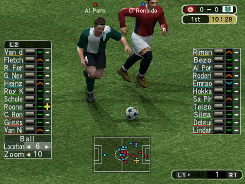 Pro Evolution Soccer Management on PS2