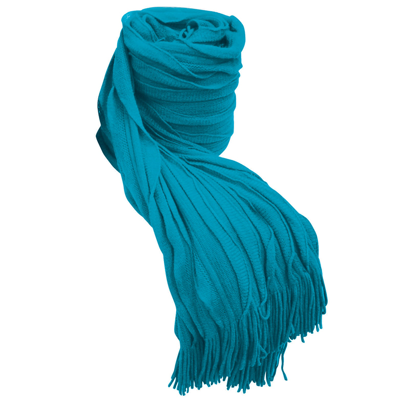 Bambury Cambridge Ruffle Throw Rug (Aqua)