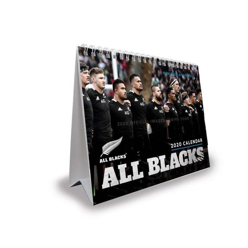 All Blacks 2020 Desk Easel - Double View Calendar image