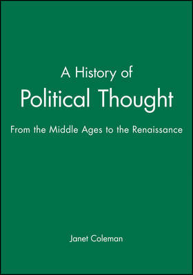 A History of Political Thought by Janet Coleman image