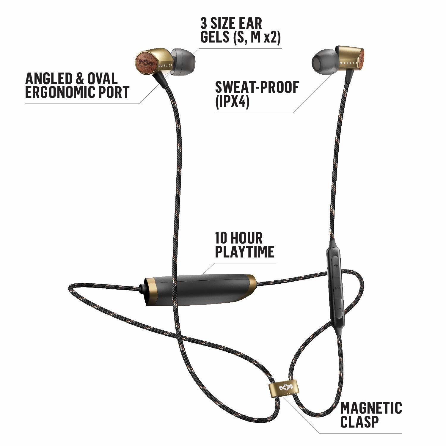 Marley: Uplift 2 Wireless In-Ear Headphones - Brass