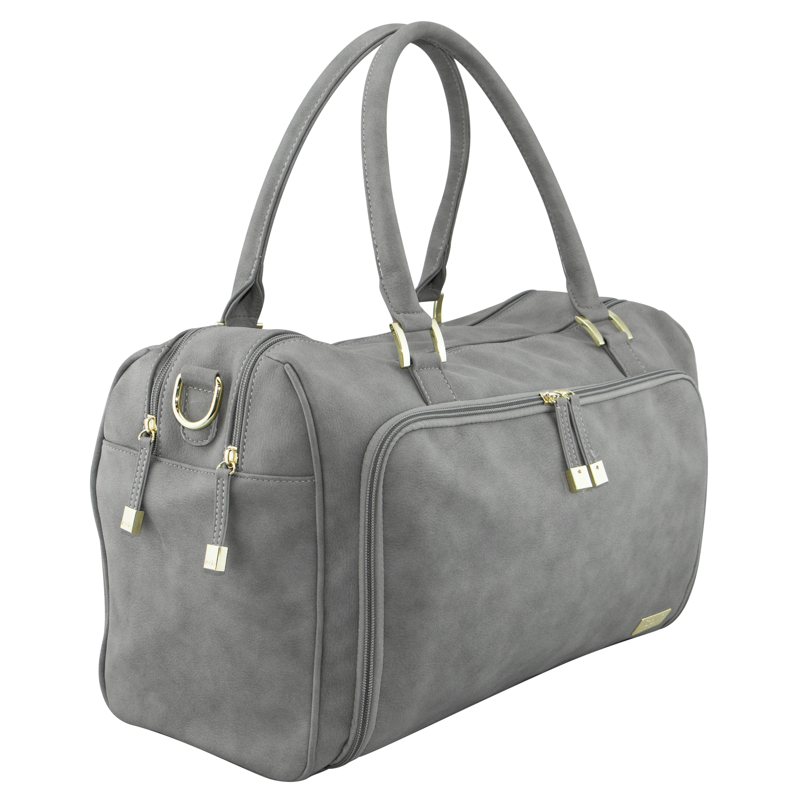 Buy Isoki Nappy Bag Double Zip Satchel Stone at Mighty Ape Australia