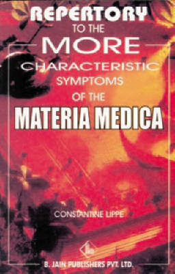 Repertory to the More Characteristic Symptoms by C. Lippe image