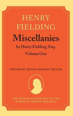Miscellanies by Henry Fielding, Esq: Volume One by Henry Fielding image