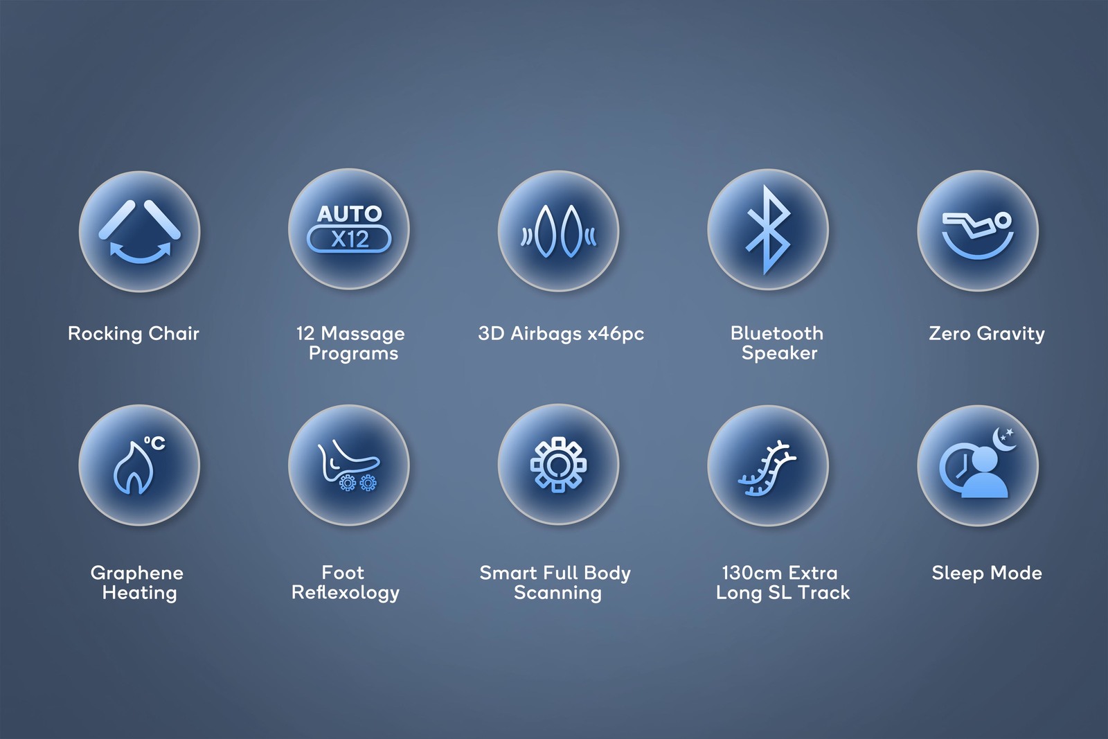 Kogan S63 ZeroGravity SLTrack Heated Shiatsu Massage Recliner Chair