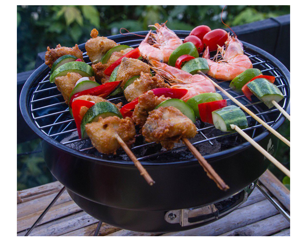 2 in 1 Portable Charcoal BBQ Grill with Cooler Bag image