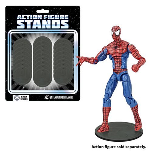 Action Figure Stands - Grey (25-Pack)