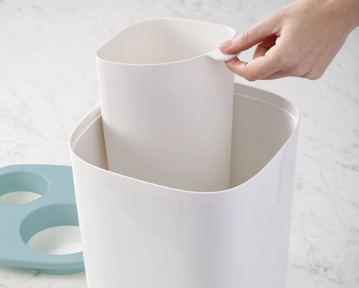 Joseph Joseph Split Bathroom Waste Separation Bin image