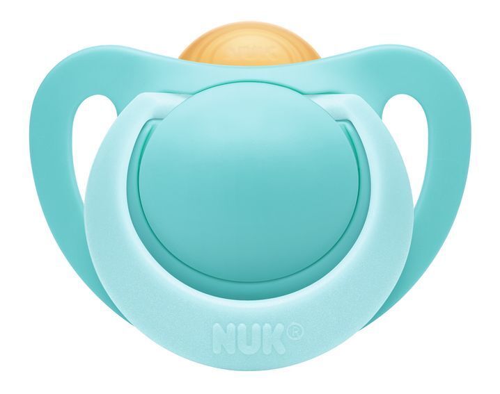NUK: Genius Latex Soother - 0-2 Months Turquoise (2 Pack) image