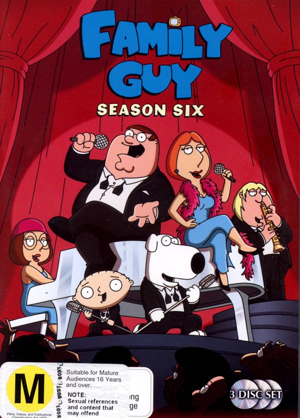 Family Guy - Season 6 (3 Disc Set) on DVD