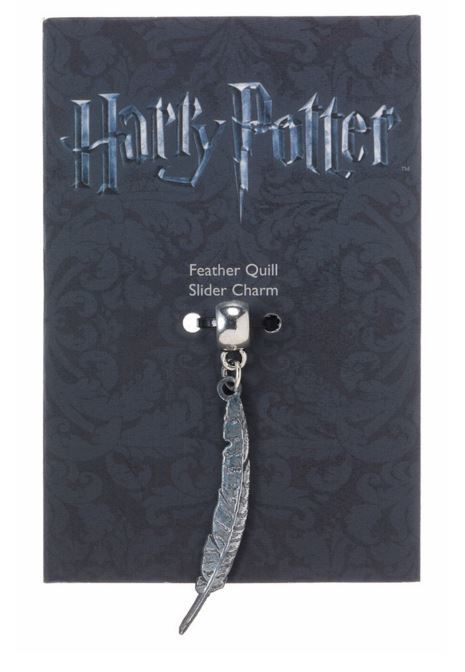 Harry Potter Charm - Feather Quill (silver plated)