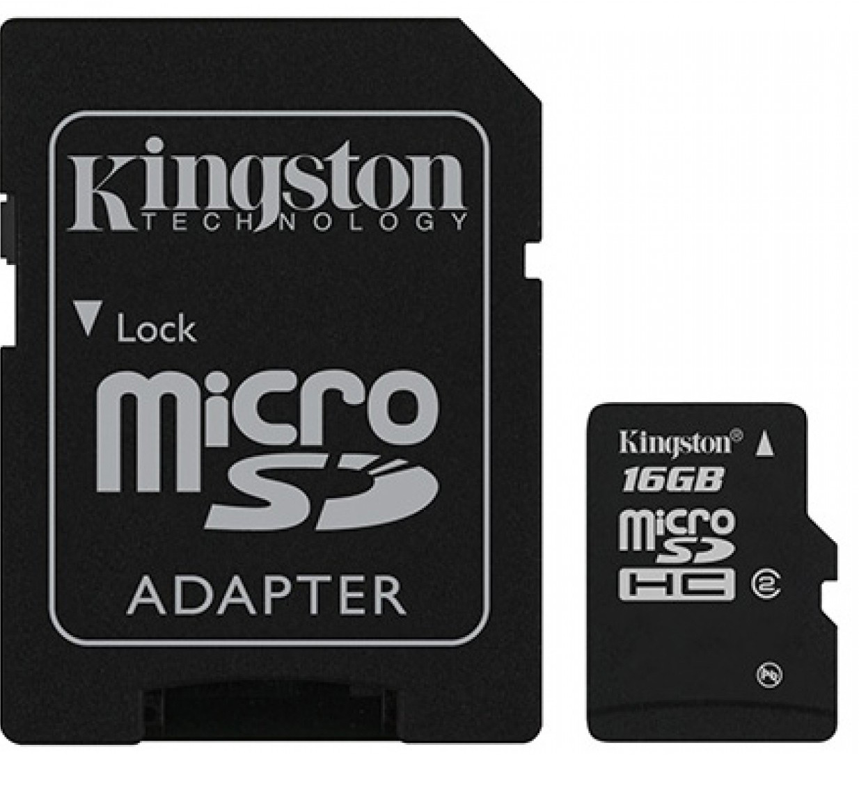 16GB Kingston - MicroSDHC Card with SD Adapter (Class 4) image