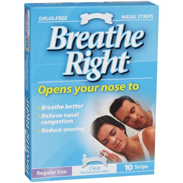 Buy Breathe Right Nasal Strips Clear Regular (8 Pack) at Mighty Ape NZ