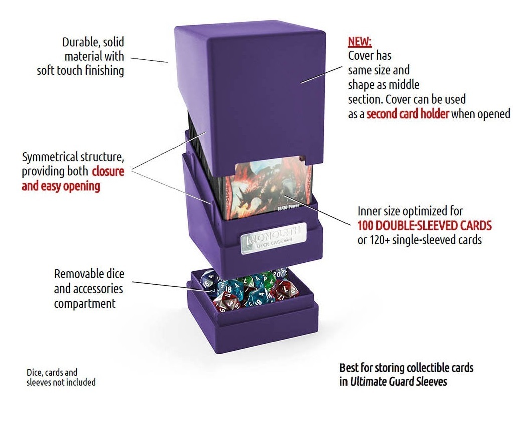 Ultimate Guard: 100+ Monolith Deck Case (Purple) image
