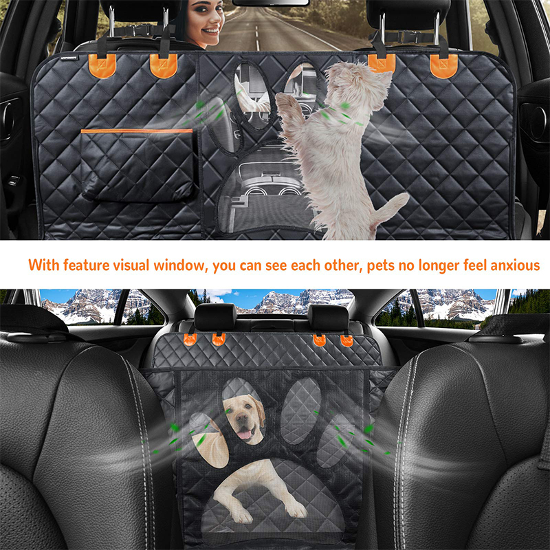 Buy Waterproof Anti Slip Washable Backseat Car Cover with Pockets at