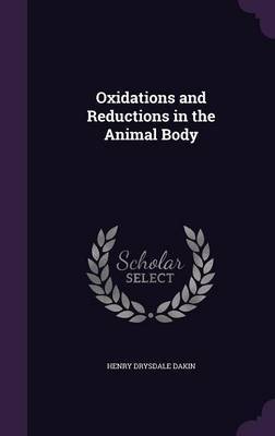Oxidations and Reductions in the Animal Body by Henry Drysdale Dakin image