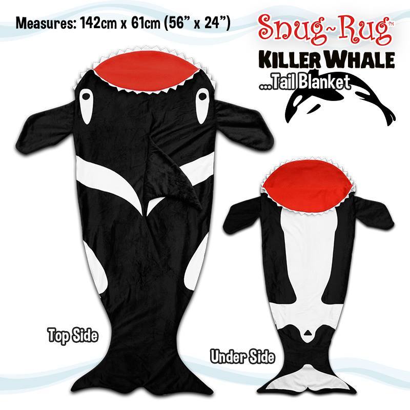 Snug-Rug Killer Whale Tail Blanket image