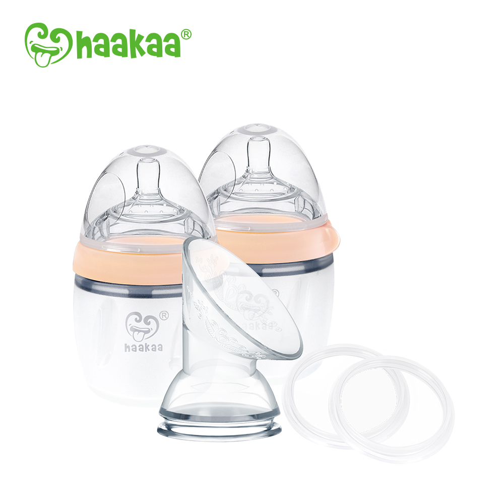 Haakaa: Generation 3 Silicone Breast Pump and Bottle Pack - Nude (160m) image