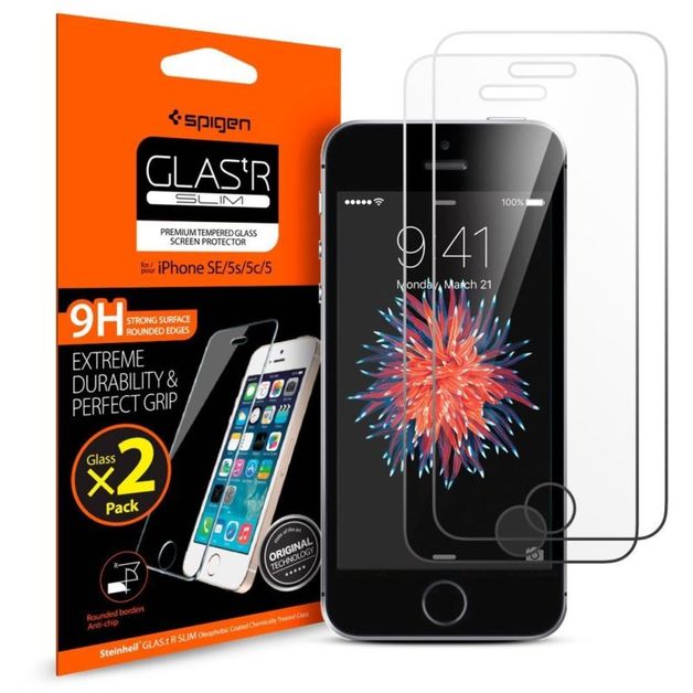 Spigen iPhone SE Glass Screen Protector For iPhone 5S/5/5C at