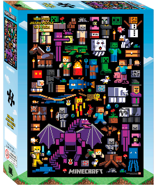 Minecraft Mobbery Jigsaw Puzzle (1000pcs) Board Game at Mighty Ape NZ