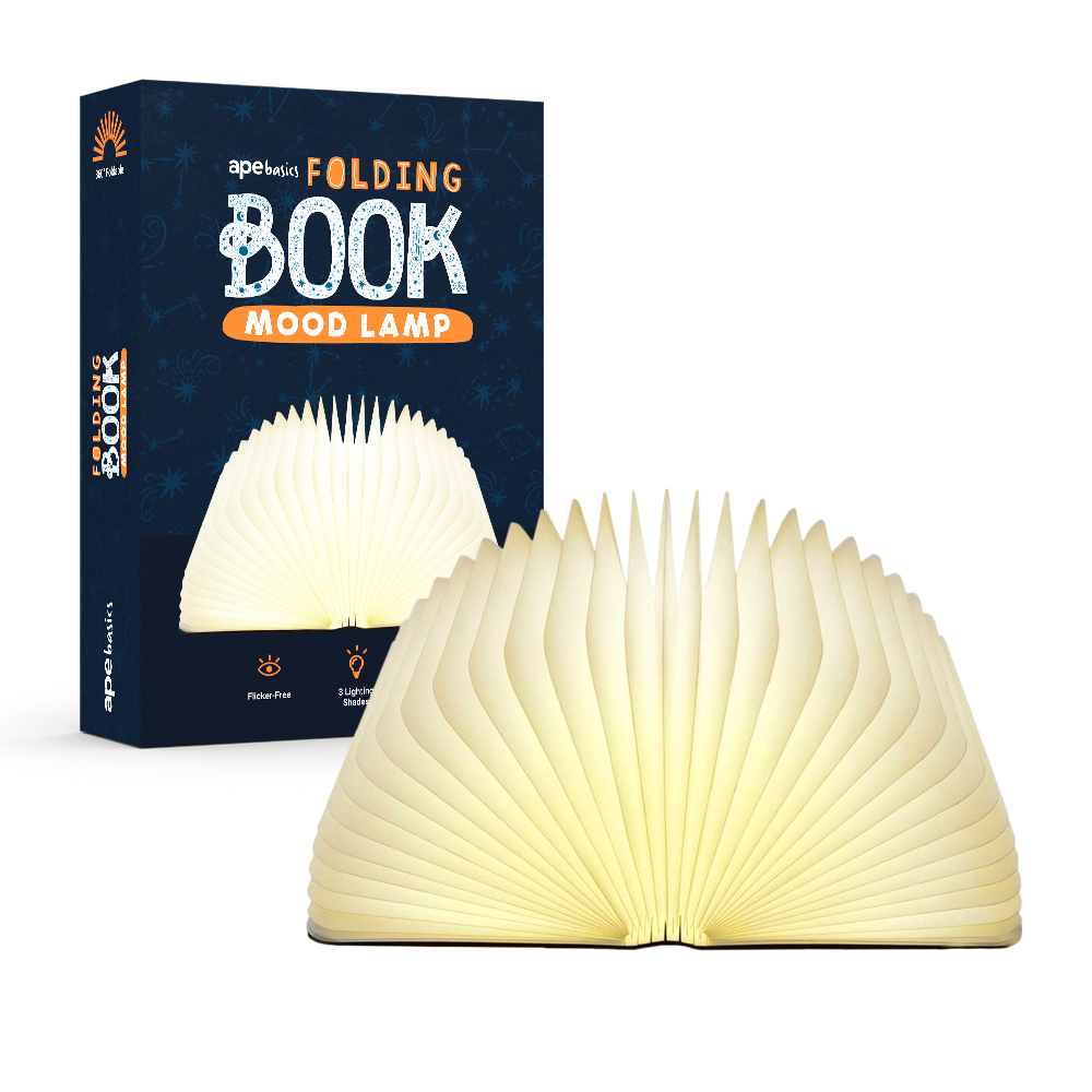 Folding Book LED Mood Lamp (Rechargeable)