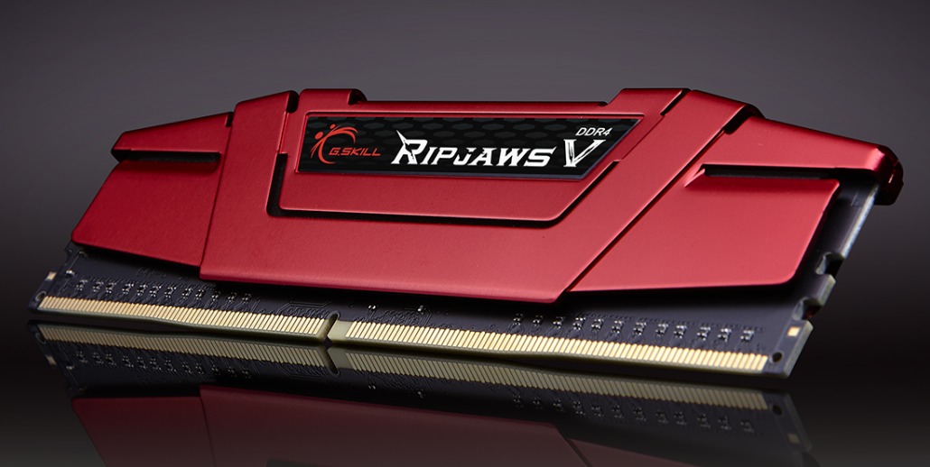 2 x 8GB G.SKILL Ripjaws V 2666Mhz DDR4 Ram - Red image