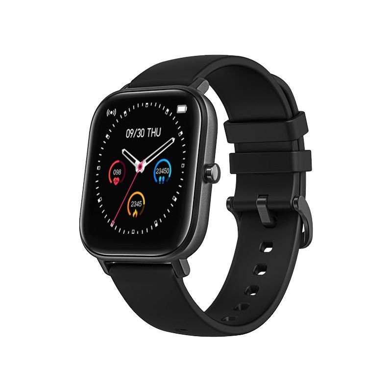 Smart Watch Fitness Tracker with Heart Rate Monitor - Black