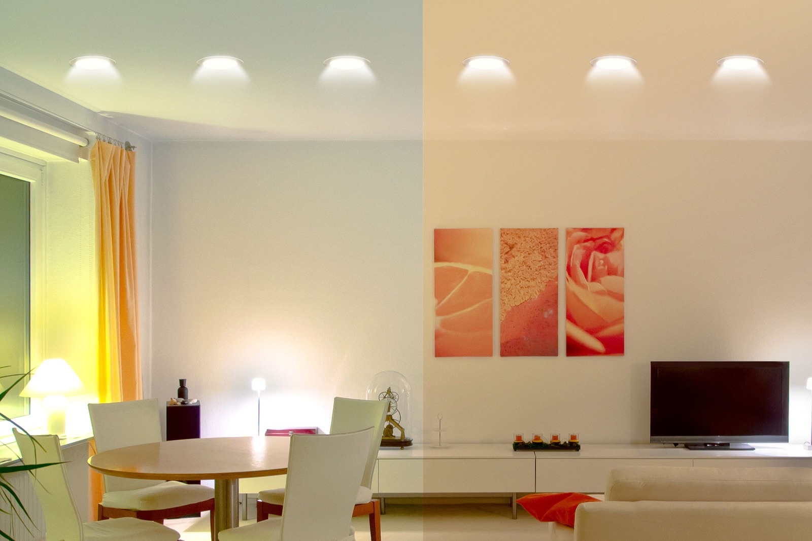 Kogan SmarterHome Smart LED Downlight (RGB + Cool & Warm White) at