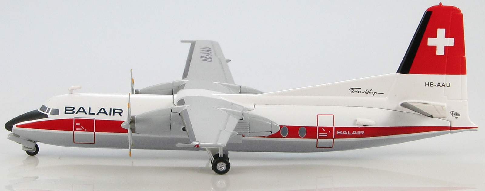 Fokker F-27 Friendship Balair HB-AUU 1/200 Diecast Model