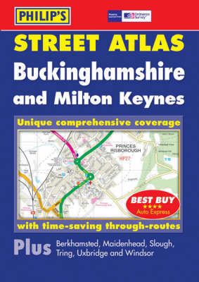 Philip's Street Atlas Buckinghamshire on Hardback