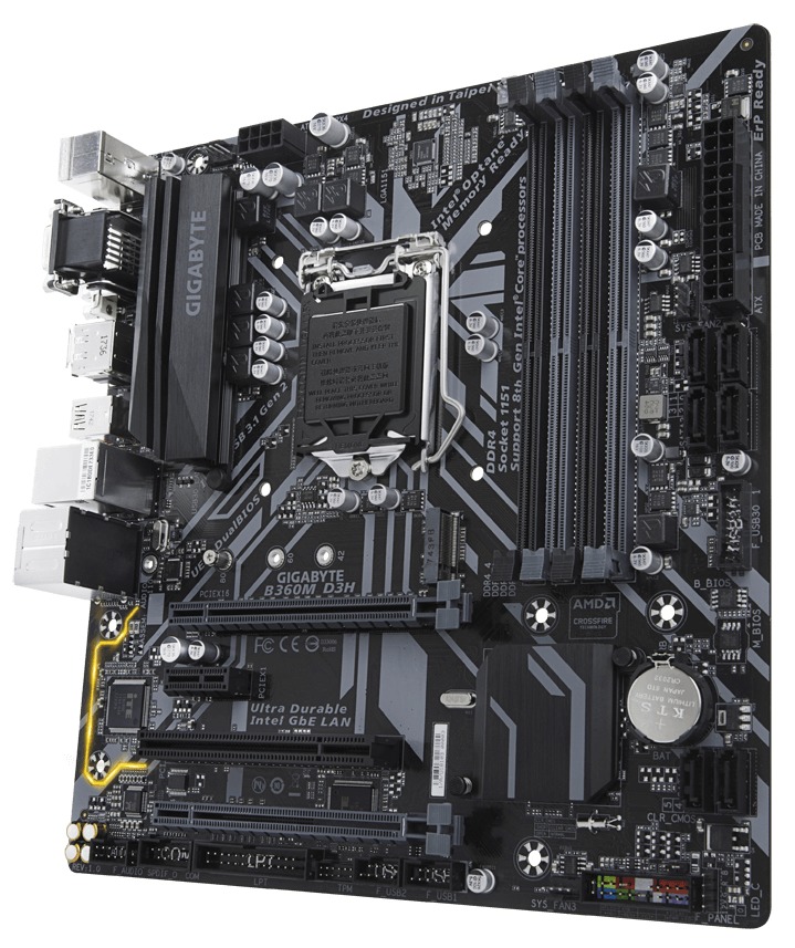 Gigabyte B360M D3H MATX Motherboard image