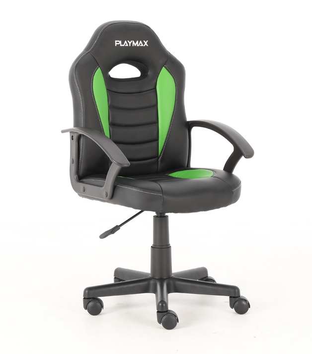 Playmax Kids Gaming Chair Green and Black Buy Now at Mighty Ape NZ
