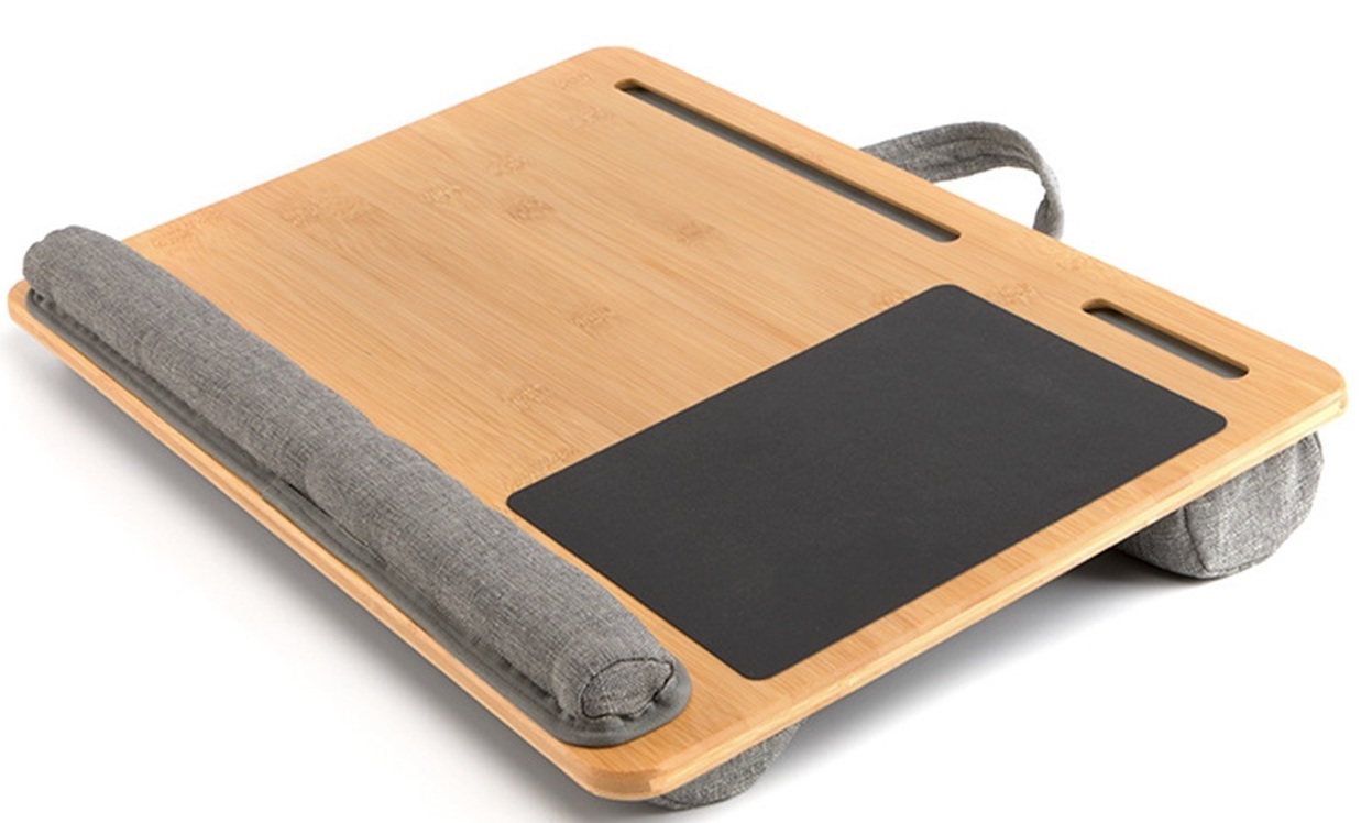 Cushioned Lap Desk Bamboo at Mighty Ape NZ