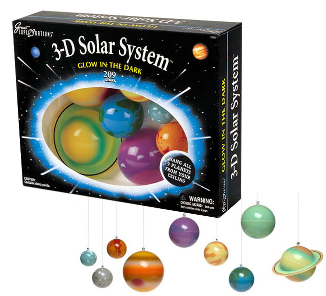 3D Solar System - Glow in Dark image