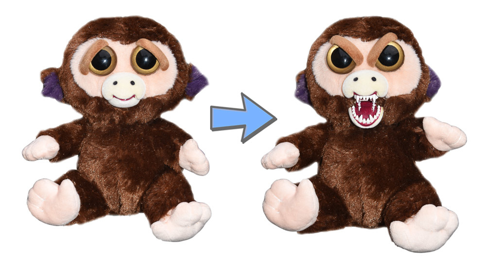 Feisty Pets: Grand Master Funk - Transforming Monkey Plush image