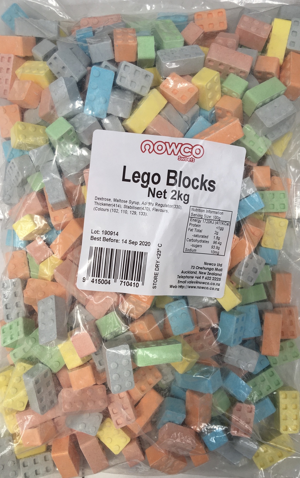 Lego Edible Blocks Bulk Bag 2kg at Mighty Ape NZ