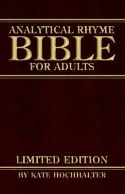 Analytical Rhyme Bible for Adults by Kate Hochhalter image