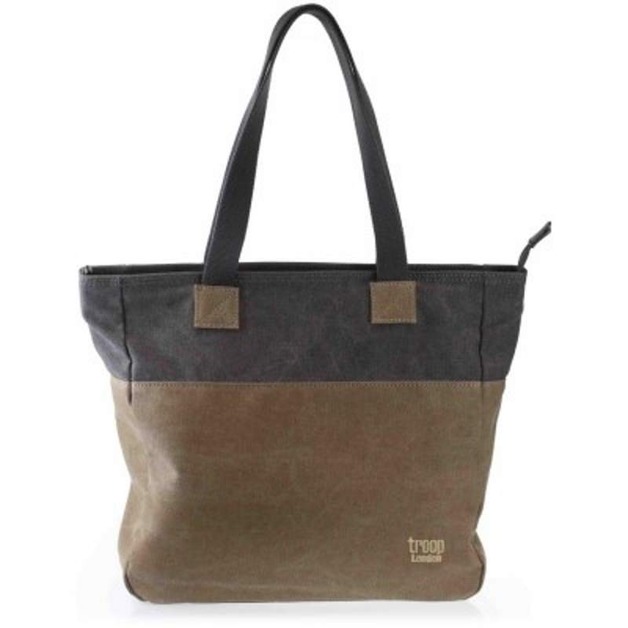 Troop London: Derby Tote Bag - Black & Brown