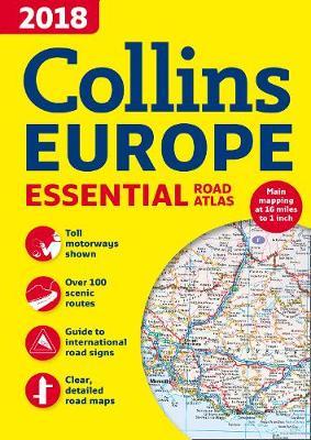 2018 Collins Essential Road Atlas Europe by Collins Maps image