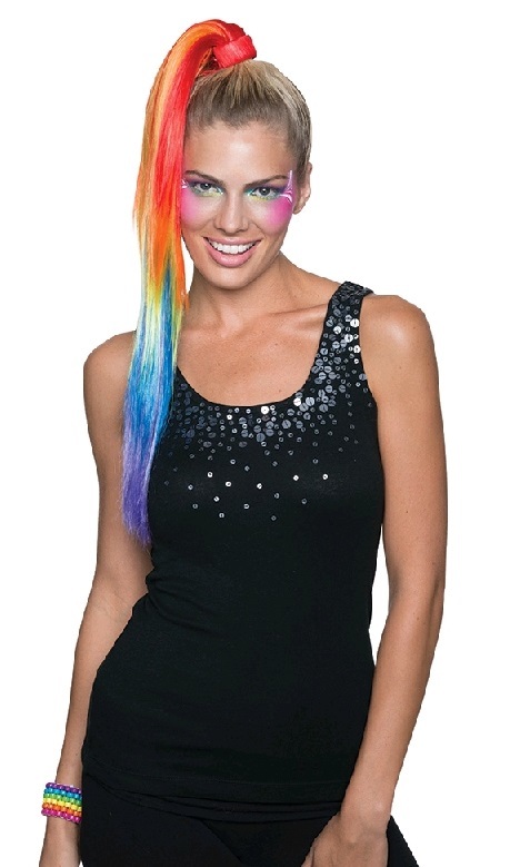 Rainbow Dash Hair Extension Women S At Mighty Ape Australia