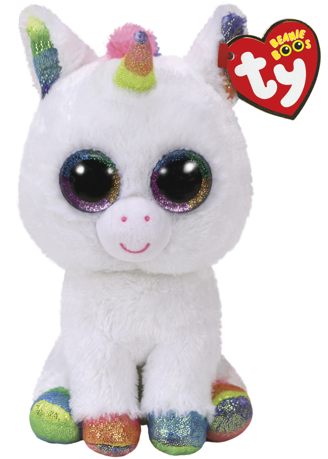 Ty Beanie Boo: Pixy White Unicorn - Small Plush image