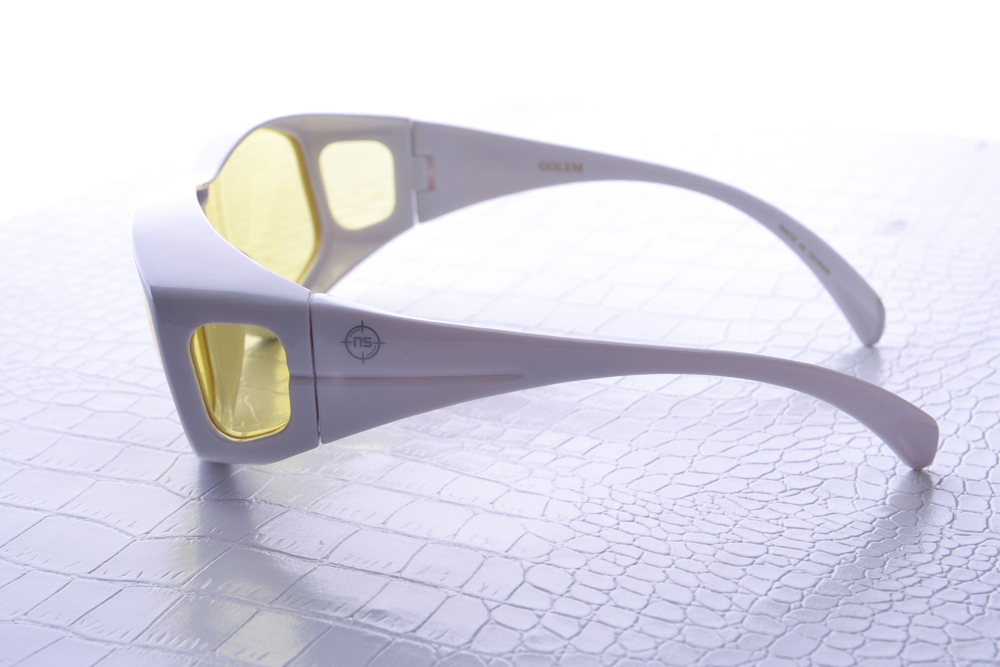 NoScope Golem Gaming Glasses (Rx Compatible) – Frost White for PC Games image