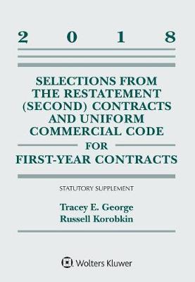 Selections from the Restatement (Second) Contracts and Uniform Commercial Code for First-Year Contracts image