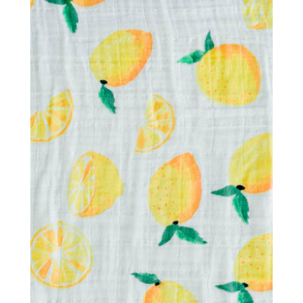 Little Unicorn: Cotton Muslin Swaddle - Lemon (Single) image