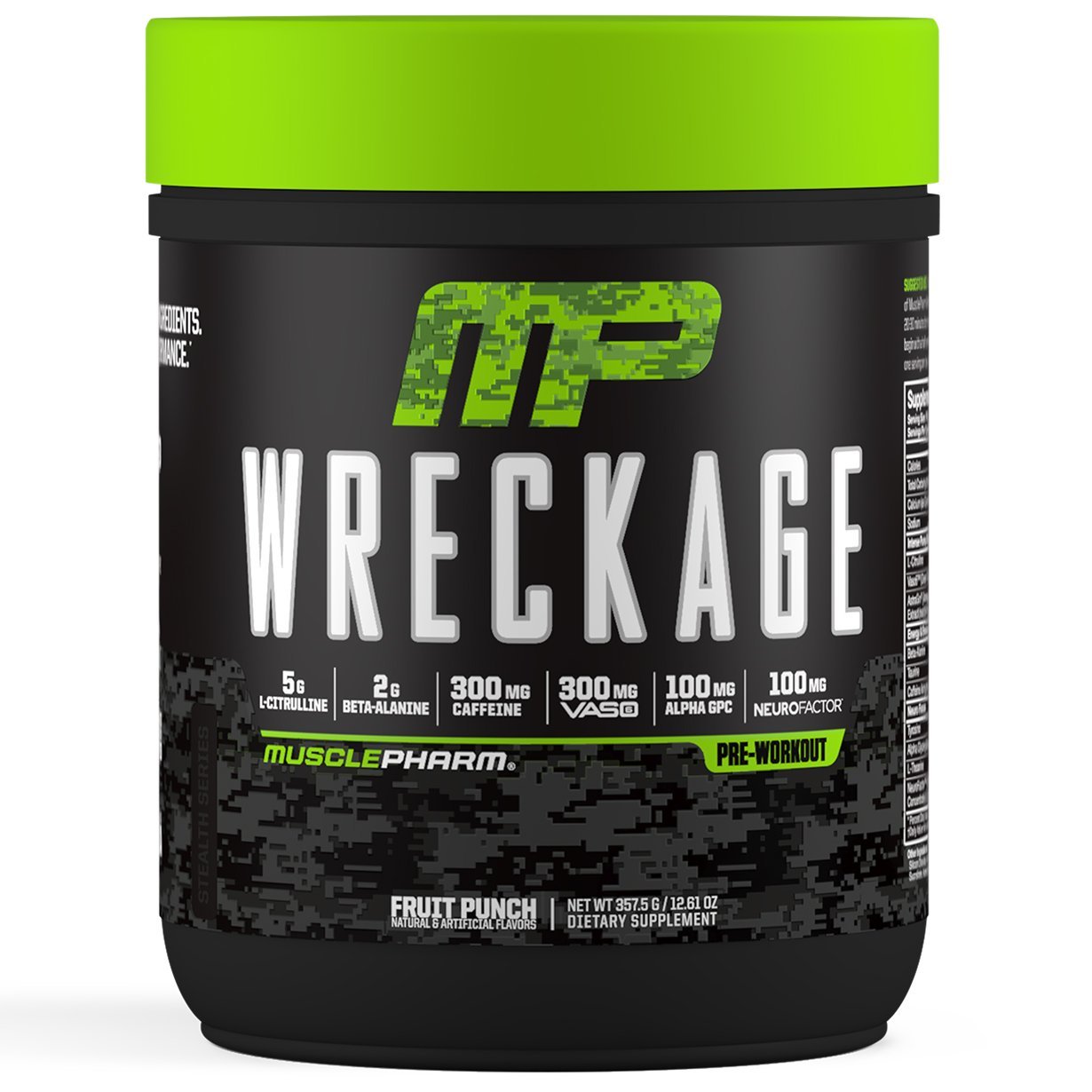 MusclePharm: Wreckage Pre-Workout - Fruit Punch (25 Serves) image