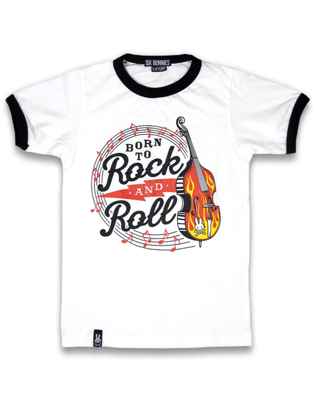 SIX BUNNIES KID JACKET ROCK 'N' ROLL BLACK