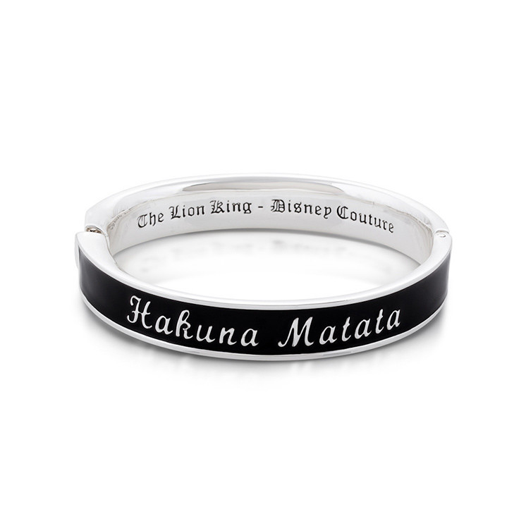 Couture Kingdom: Disney The Lion King Hakuna Matata Bangle - White Gold image