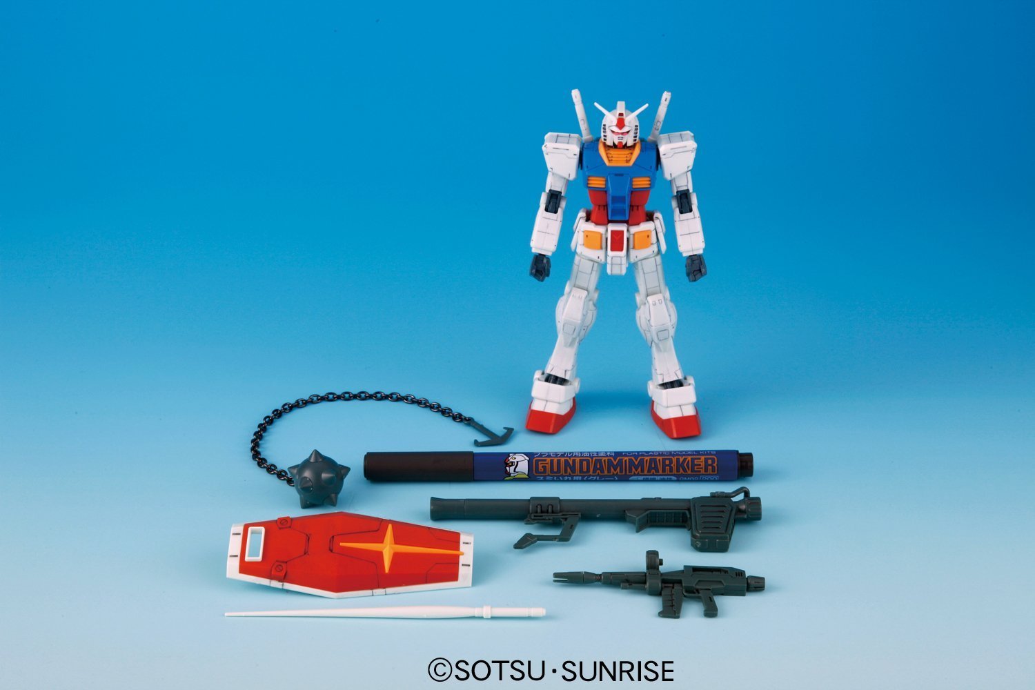 HGUC Gunpla Starter Set 2: Gundam Version G30th & Gundam Marker - Model Kit image