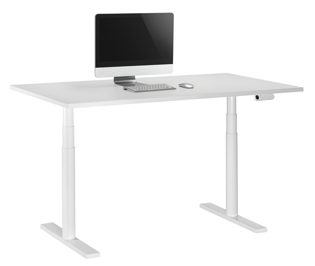 Buy Gorilla Office Height Adjustable Desk White/White at Mighty Ape NZ